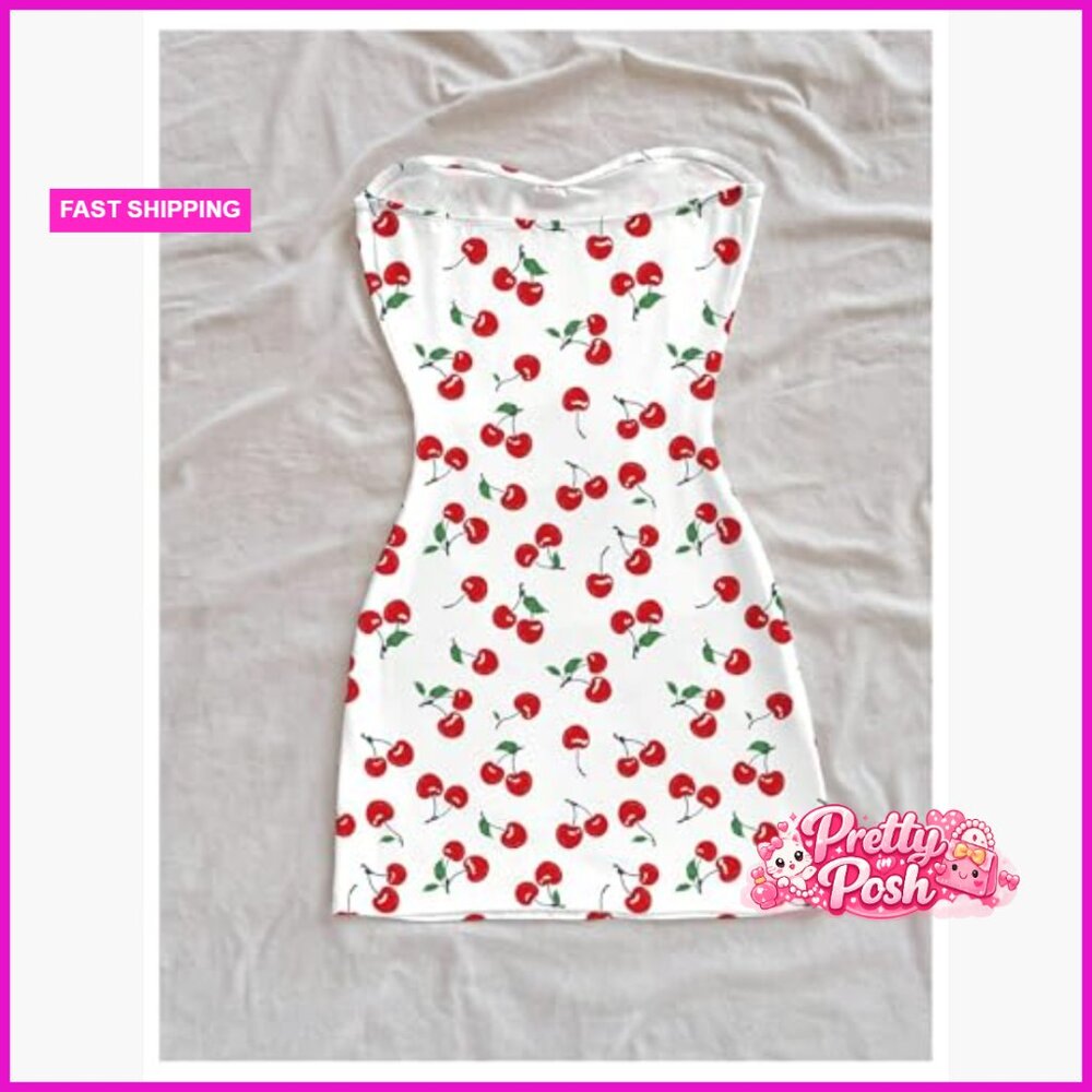 Polyester Elastane Strapless Bodycon Mini Dress C… - image 2